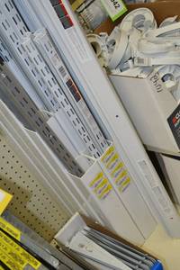 lot 903 image: (7) 30 Dual Track Shelving Track Rails