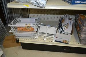 lot 918 image: Inventory of Assorted Closetmaid Wire Shelf Organizers and More