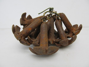lot 14 image: Lot of 10 Vintage HERTERS Duck Decoy Anchor Weights