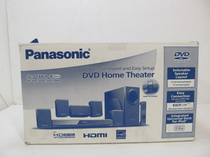 lot 54 image: Complete Working PANASONIC DVD Home Theater Surround Sound Speaker System