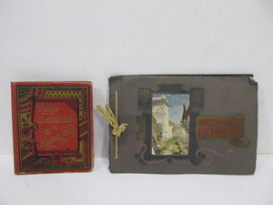 lot 68 image: Antique Niagara Falls Photo Book & Ricordo Di Pompei Full Color Art Plate Book