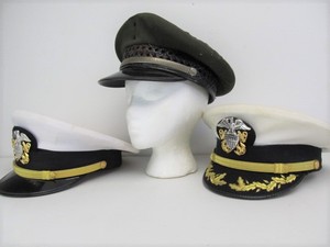 lot 46 image: 3 Military Officers Caps