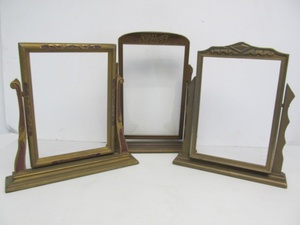 lot 107 image: 3 Antique Art Nouveau Swinging Picture Frames