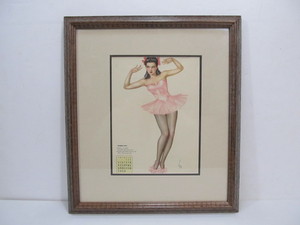 lot 183 image: VARGA Verses by Phil Stack 1944 February Pin Up Girl Calender Print