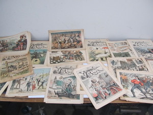 lot 214 image: Large Group of Antique 1880s PUCK Magazine wMany Full Page Colored Political Cartoons
