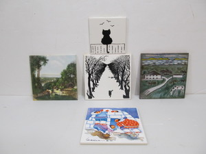 lot 238 image: 5 Assorted Art Pottery Tiles - Some Signed