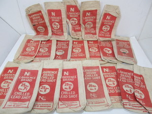lot 246 image: Large Lot of Vintage Canvas AmmoShot Pouches