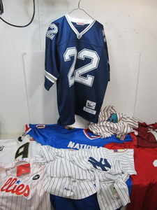 lot 223 image: LARGE Lot of Quality Embroidered Sports Jerseys