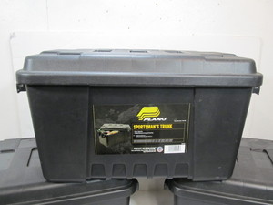 lot 224 image: 3 Heavy Duty PLANO Sportsmans Trunk Totes