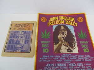 lot 4 image: Original 1971 John Sinclair Freedom Rally Concert Poster & Program