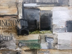 lot 259 image: Framed Signed T. WHITE Original Mixed Media MinneapolisBloomington Artwork