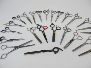 lot 146 image: LARGE Lot of High End Professional ScissorsShears #3