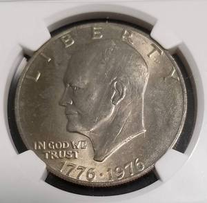 1976 TYPE 2 EISENHOWER DOLLAR MS65 NGC BIG SKY HOARD