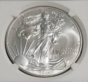 2014 AMERICAN SILVER EAGLE MS70 NGC EARLY RELEASES