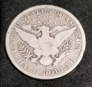 1907-S BARBER HALF DOLLAR