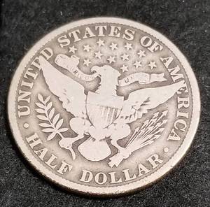 1908 BARBER HALF DOLLAR
