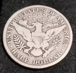 1908-D BARBER HALF DOLLAR