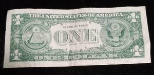 1957-B US $1 BLUE SEAL SILVER CERTIFICATE