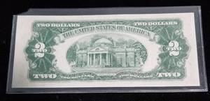 1953-C US RED SEAL $2 FEDERAL RESERVE NOTE