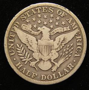 1907 BARBER SILVER HALF DOLLAR
