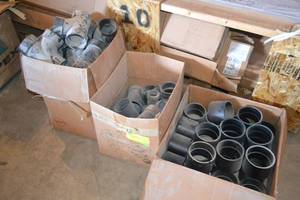 3 Cases - ABS Pipe Fittings - 3 Wyes & 4 Couplers