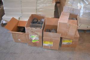 5 Cases - NIBCO Black ABS Pipe Fittings 3 Threaded Couplers HUB x MIPT #5804