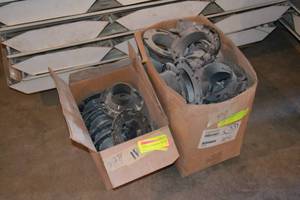 2 Cases - Black ABS Pipe Closet Flanges 4 x 3 and 4