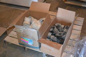 Case of ABS Flush Bushings 3 x 1-12 5801-2-F and IPEX 196243 3 45 Elbows