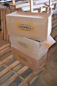 3 Cases - HUBBEL Raco 4 Round Flanged Ceiling Boxes 2027-FBAR