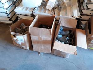 3 Cases - Black ABS Pipe Fittings 3 90 and 45 Degree