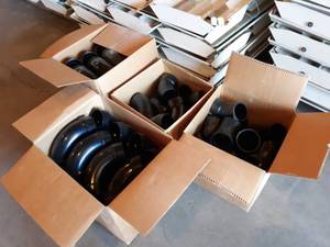4 Cases - Black ABS Pipe Fittings 3 Elbows 90 and 45 Degree