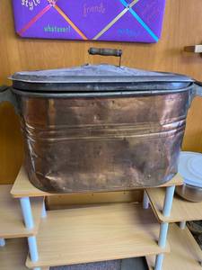 Copper Boiling Oval Pot
