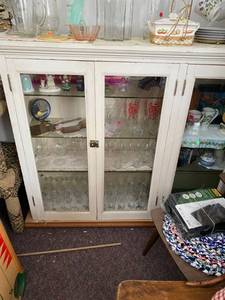 Primitive White Cupboard