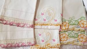 lot 134 image: Vintage Hand Embroidered Pillowcase Collection, Lot of 14