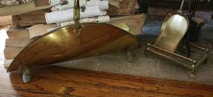 lot 50 image: Brass Fireplace Tools