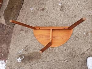 lot 42 image: Petite Half Round Table