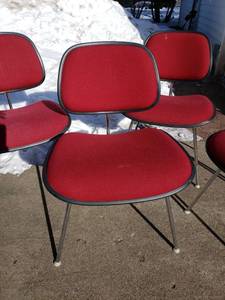 lot 48 image: Retro Card Chairs