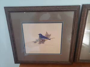 lot 85 image: William Zimmerman Songbird Prints, Lot of 2