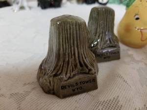 lot 107 image: Collection of Super-Fun Porcelain Salt and Pepper Shakers I