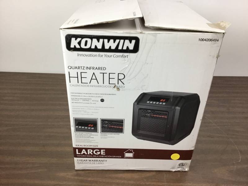 Konwin Quartz Infrared Heater | Tools, Home Goods, Small Appliances,  Bathroom Vanities, Cabinets, Heaters MORE! | K-BID