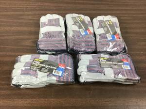 lot 6 image: Lot Of 15 Pairs Of Firm Grip Sued Leather Palm Gloves
