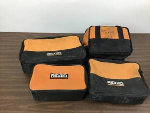 lot 12 image: Lot Of 4 Ridgid Tool Bags. Various Sizes