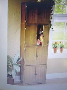 lot 6 image: 8 Door Wall Cabinet open box Retail...