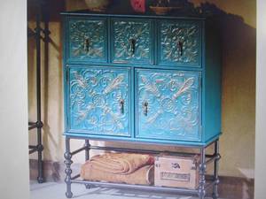 lot 8 image: Embossed Bath Cabinet open box Reta...