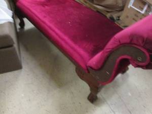 lot 36 image: Red Bench - no back...