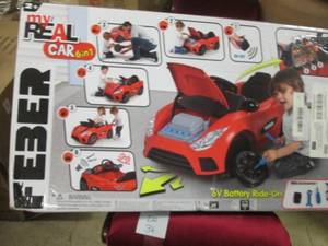 lot 41 image: Feber Ride-On My Real Car open box ...