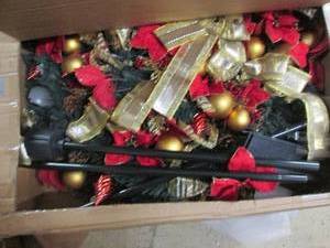 lot 43 image: Poinsettia Pop-Up Tree open box Ret...