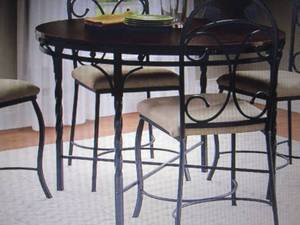 lot 50 image: Iris Dining Table out of box Assemb...