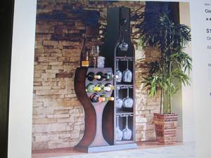 lot 65 image: Conversation Piece Wine Rack open b...