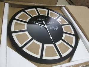 lot 67 image: Photo Frame Clock open box Retail $...